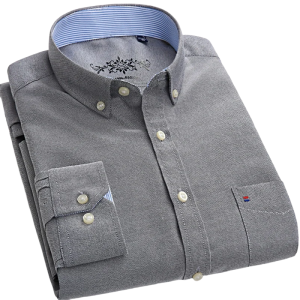 Camisa Social Masculina de Algodão Oxford Maximus