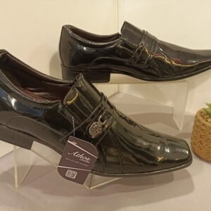 Sapato Social Masculino Bertelli Verniz com Fivela